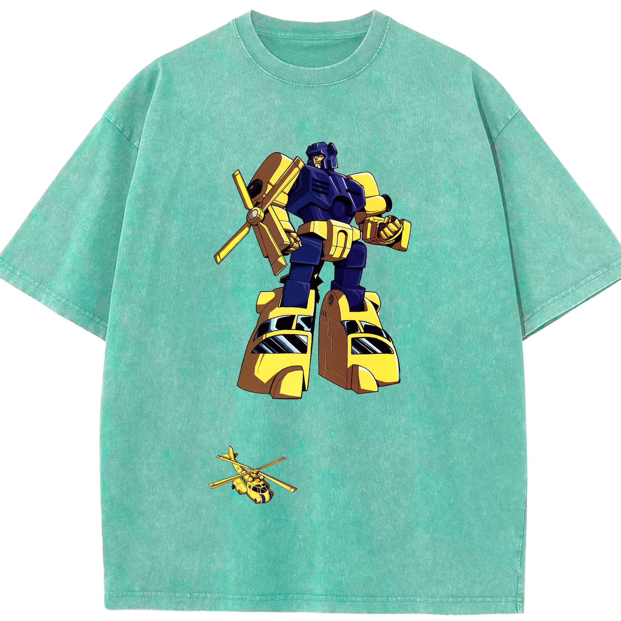 （画像用）  綿100% ヴィンテージ風 半袖Tシャツ（フロントプリント）